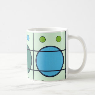 Tasse de café de conception de la moitié du siè