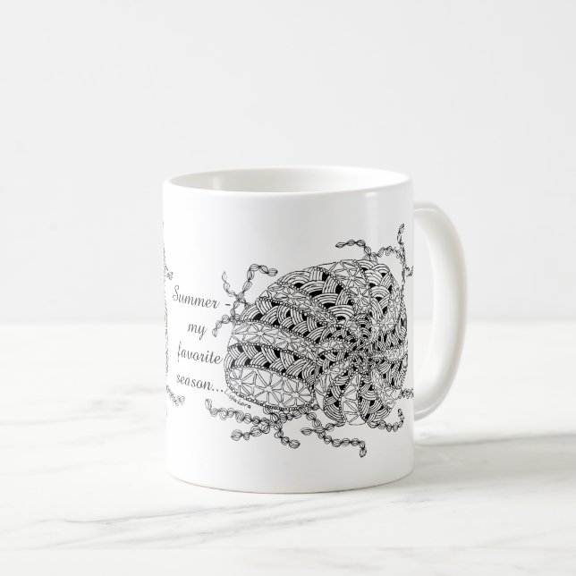 Tasse de café de coquillage de Listakora - (Devant droit)
