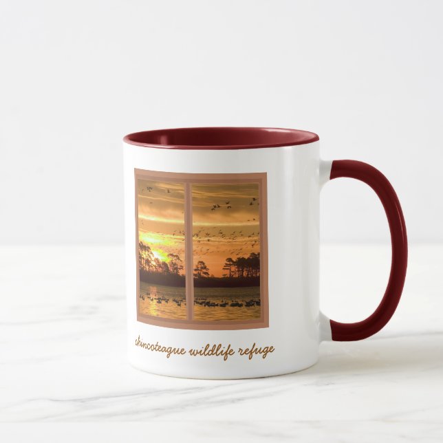 Tasse de café de coucher du soleil d'île de (Droite)