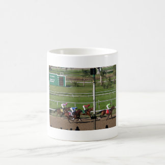 Tasse de café de course de cheval