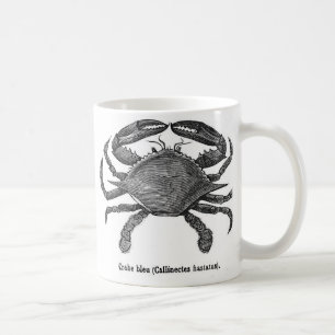 Tasse de café de crabe bleu