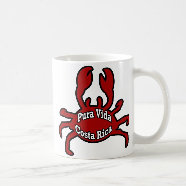 Tasse de café de crabe de Pura Vida Costa Rica (Droite)