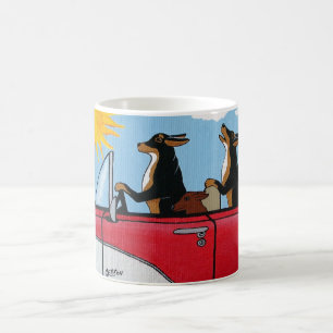 Tasse de café de croisière de chiens