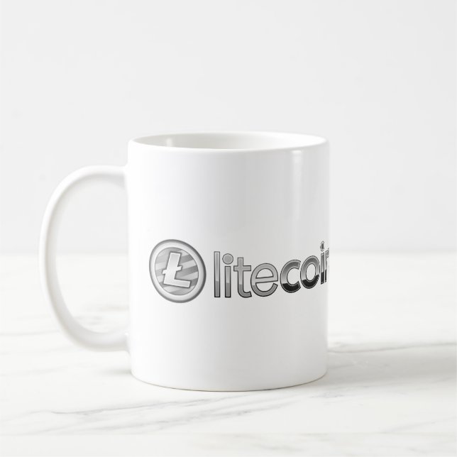 Tasse de café de Cryptocurrency de symbole de logo (Gauche)