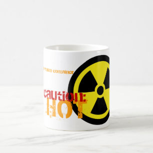 Tasse de café de déchets nucléaires