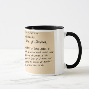 Tasse de café de déclaration d'indépendance