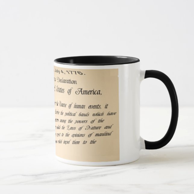 Tasse de café de déclaration d'indépendance (Droite)