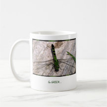 Tasse de café de devenez écolo avec l'écriture