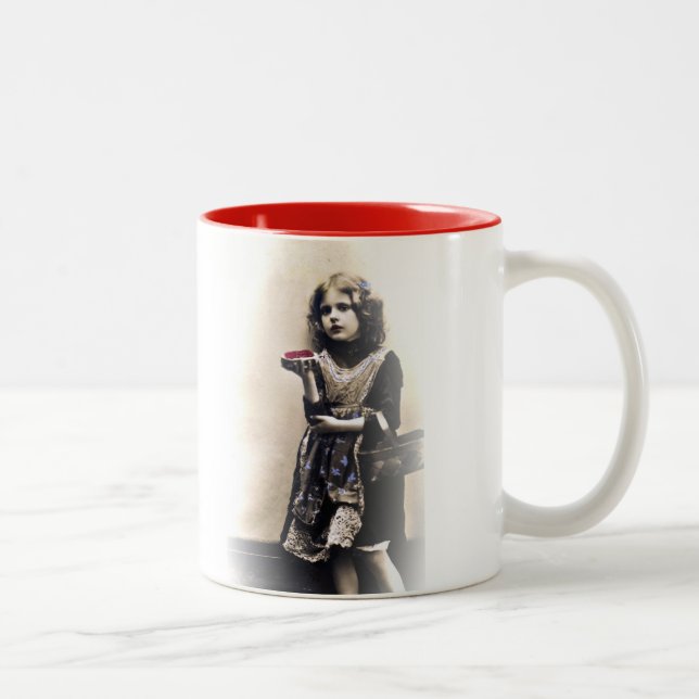 Tasse de café de diva de pain grillé français (Droit)