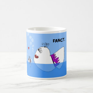 Tasse de café de fantaisie de poissons
