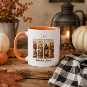 Tasse de café de ferme rustique pour la saison des