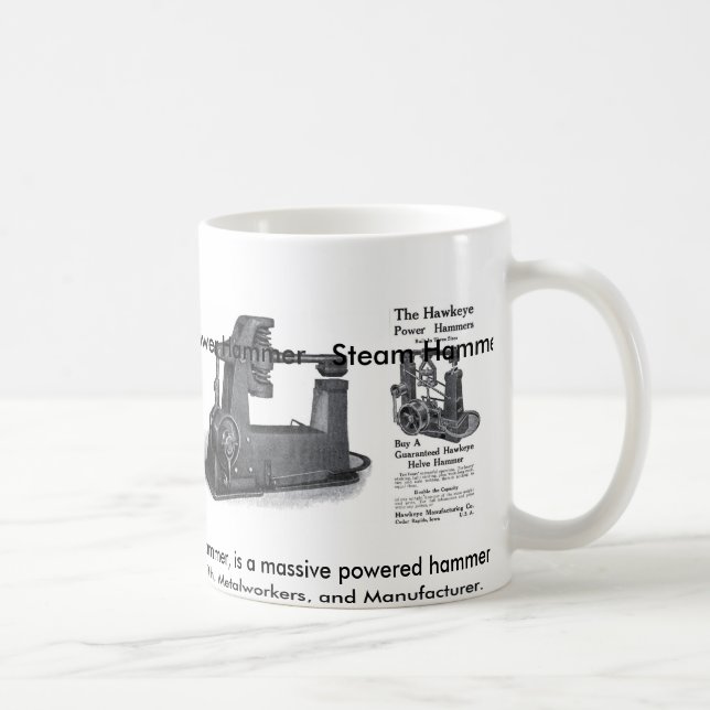 Tasse de café de forgeron de marteau de voyage (Droite)