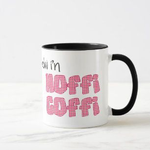 Tasse de café de Gallois : Hoffi Coffi, guingan
