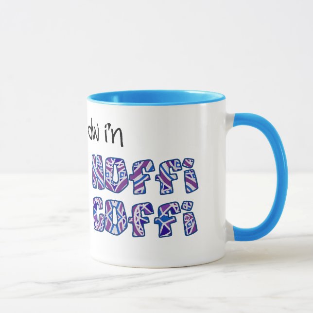Tasse de café de Gallois : Hoffi Coffi, motif (Droite)