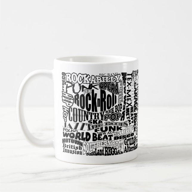 Tasse de café de genre de musique (Gauche)