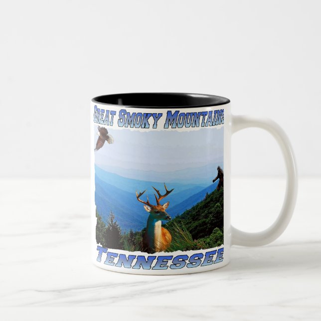 Tasse de café de Great Smoky Mountains Tennessee (Droit)