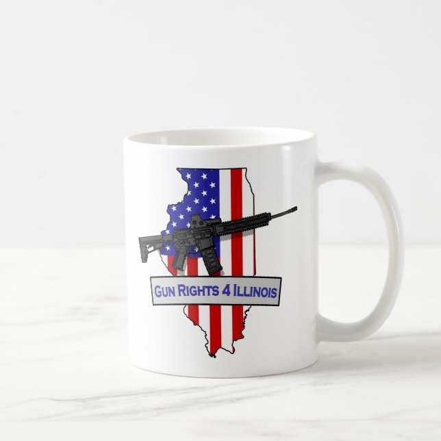Tasse de café de GunRights4Illinois (Droite)