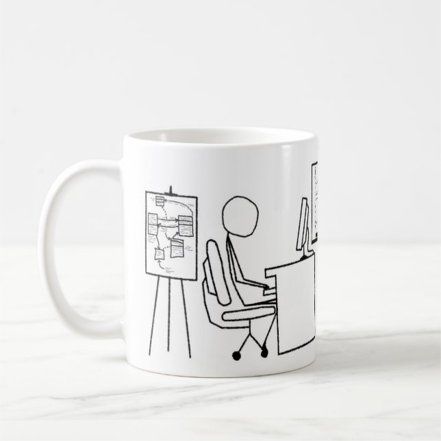 Tasse de café de Guru de conception (Gauche)