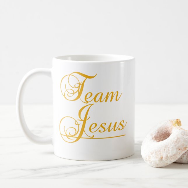 Tasse de café de Jésus d'équipe (Avec donut)