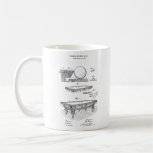 Tasse de café de jeu de piscine de modèle de