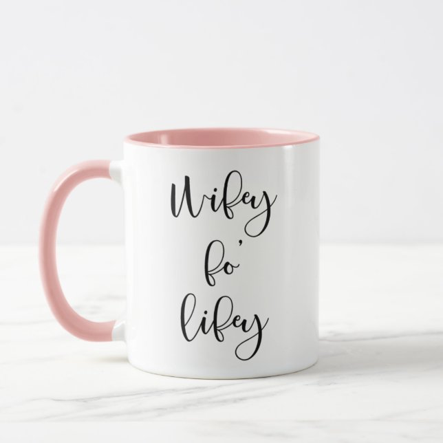 Tasse de café de jeune mariée d'épouse de Wifey Fo (Gauche)