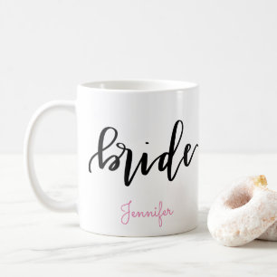 Tasse de café de jeune mariée - personnalisez le