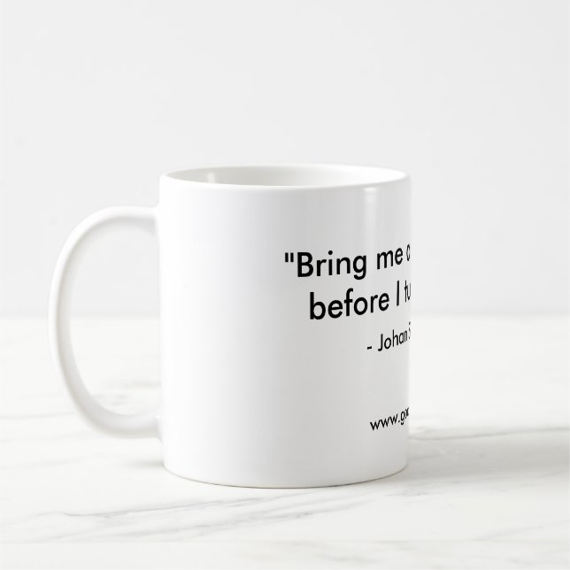 Tasse de café de Johan Sebastian Bach (Gauche)