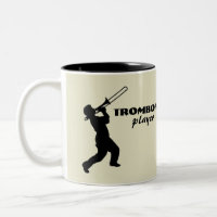Tasse de café de joueur de trombone