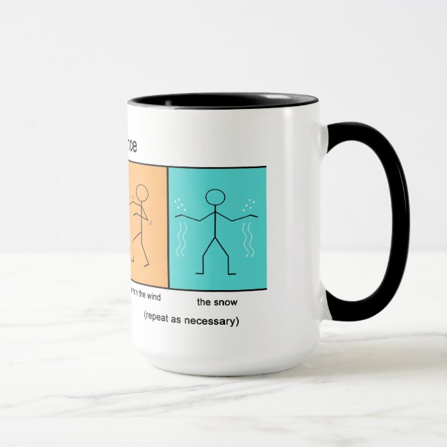 Tasse de café de jour de neige de danse de neige (Droite)