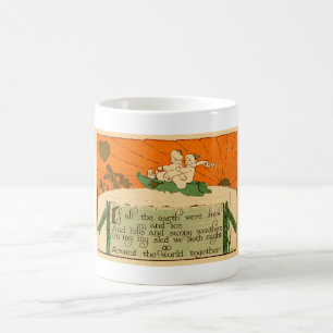 Tasse de café de Joyeux Noël de bibliothèque de