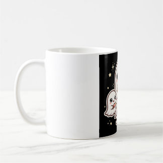 Tasse de café de la famille de fantômes mignons d'