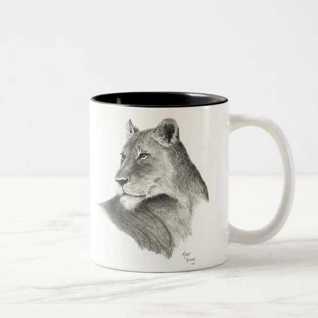 Tasse de café de la fierté du lion (Droit)