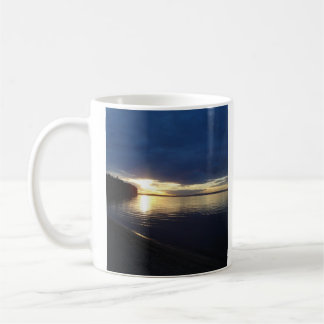 Tasse de café de lac pigeon
