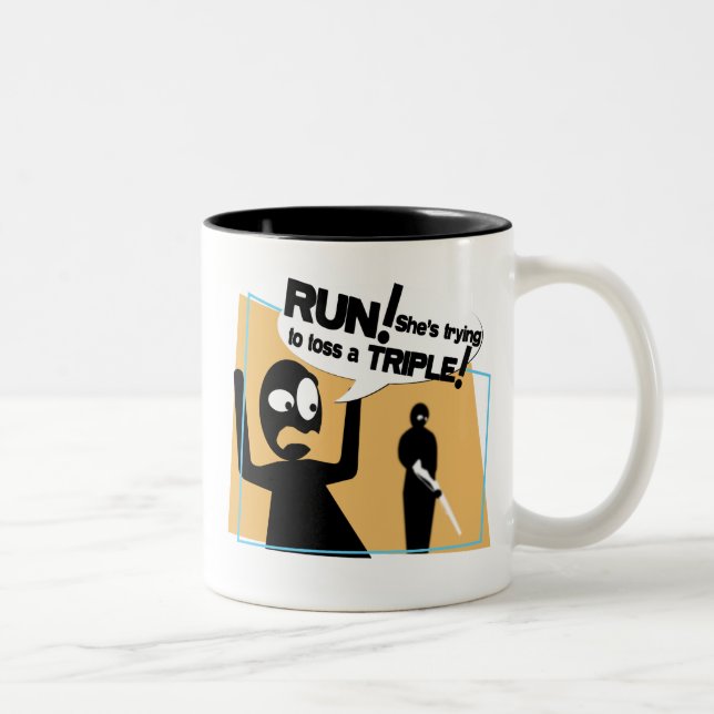 Tasse de café "de lancer dangereux de fusil" (Droit)