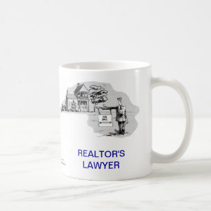 Tasse de café de l'avocat de l'agent immobilier