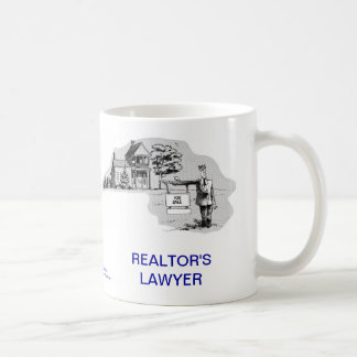 Tasse de café de l'avocat de l'agent immobilier