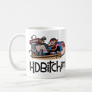 Tasse de café de logo de HDBitchin - surfer de