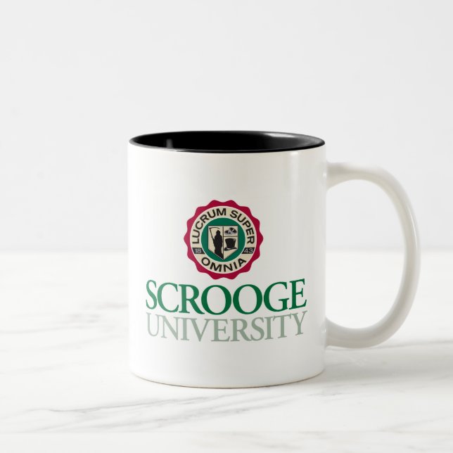 Tasse de café de logo d'université de grippe-sou (Droit)