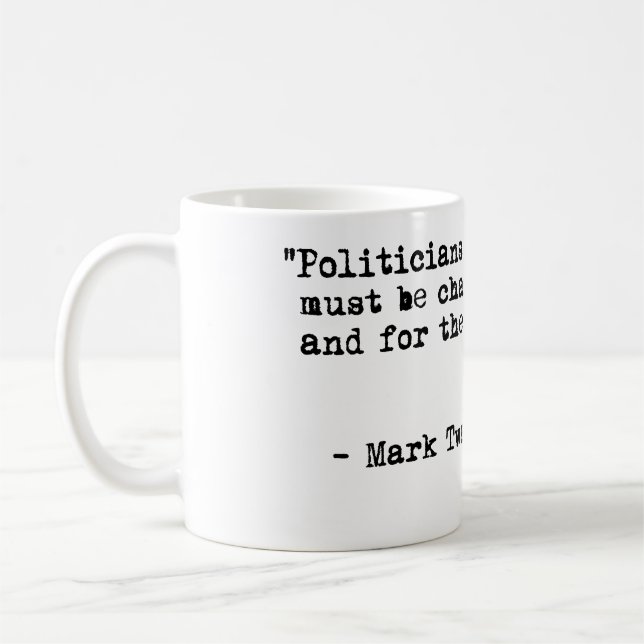 Tasse de café de Mark Twain - citation de (Gauche)