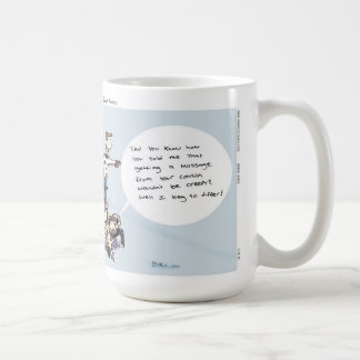 Tasse de café de massage de monocycle de bandes