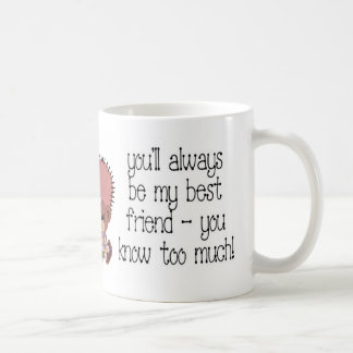 Tasse de café de meilleur ami avec l'ours de