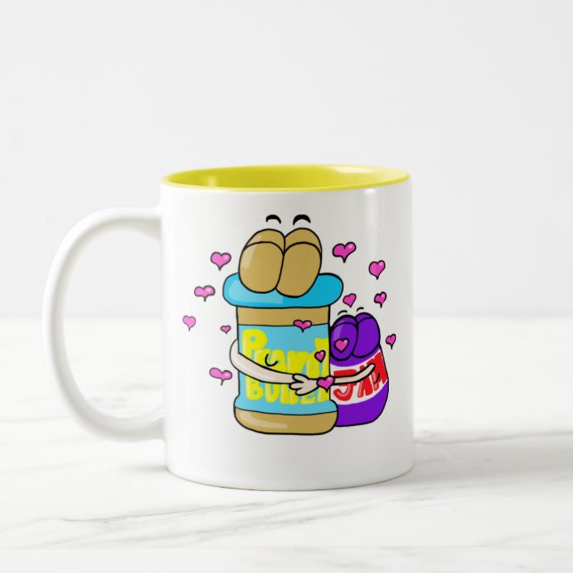 Tasse de café de meilleurs amis de Pb&j (Gauche)