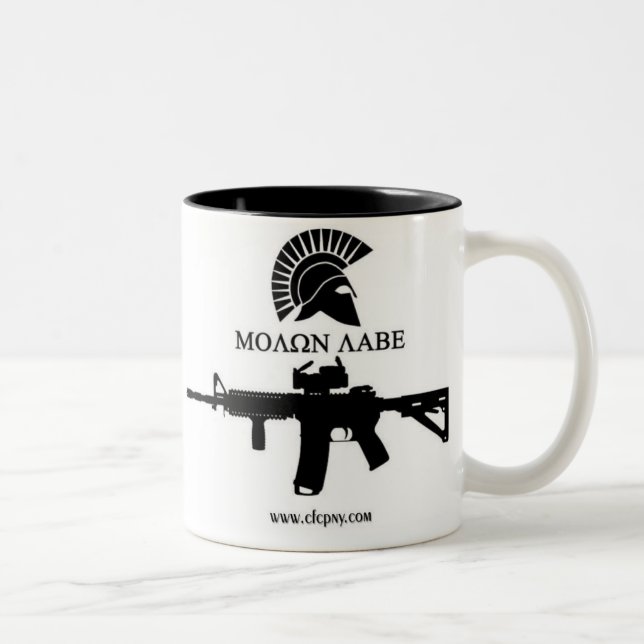 Tasse de café de Molon Labe (Droit)