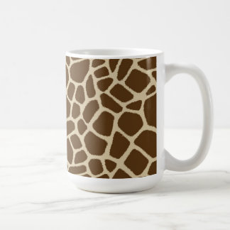 Tasse de café de motif de girafe
