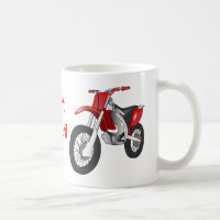 Tasse de café de motocyclette de saleté