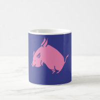 Tasse de café de mouche de porc