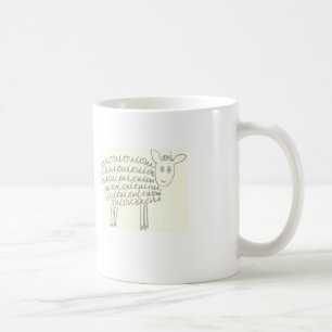 Tasse de café de moutons d'Oui