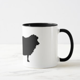 Tasse de café de moutons noirs