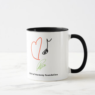 Tasse de café de musique d'amour