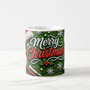 Tasse de café de Noël de golf